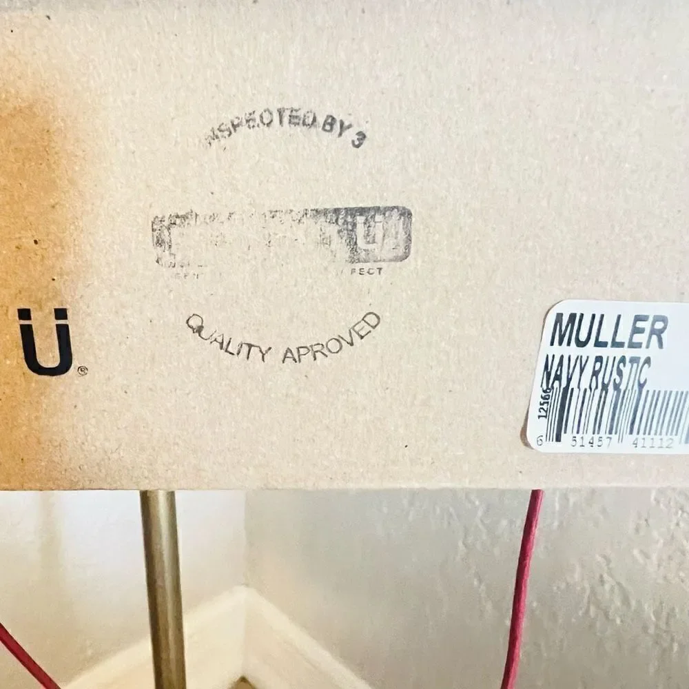 BED STU Men's Muller Leather Sneaker, Pre-Scuffed, Designer, Navy, Size 10.5 NWT